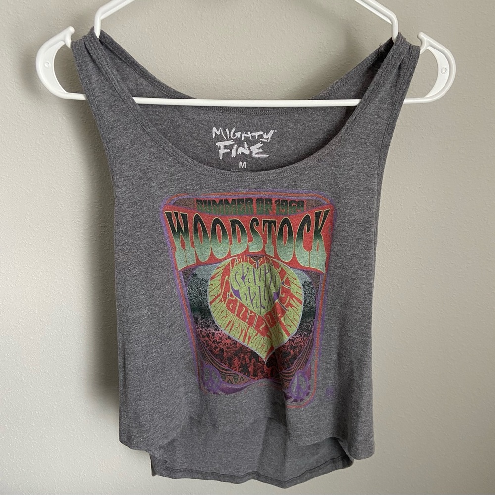 Woodstock Grey Tank Top Size M